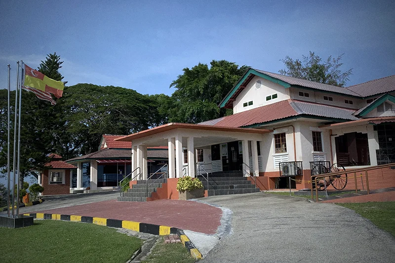 Museum building at Bukit Melawati, a top Kuala Selangor historical place