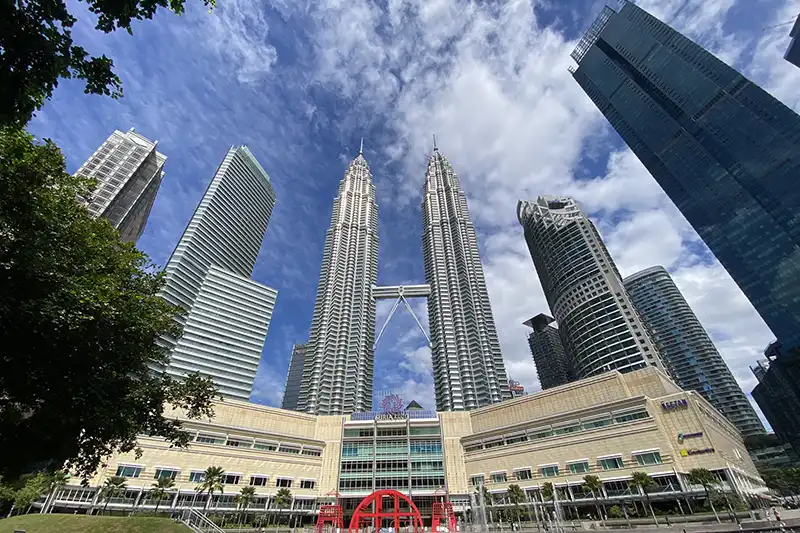 Petronas Twin Towers view from KLCC Park – must-see attractions in Kuala Lumpur Travel Guide
