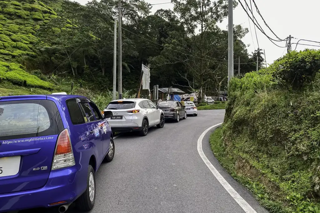 BOH Tea Plantation Sungai Palas car queue