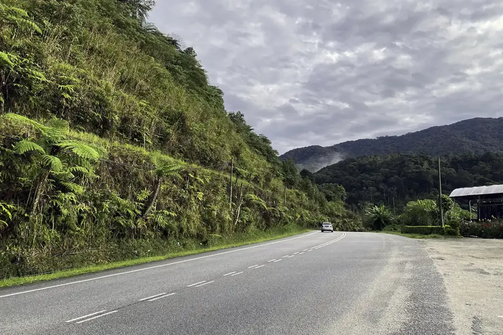 Simpang Pulai road, the easiest route to Cameron Highlands from Kuala Lumpur