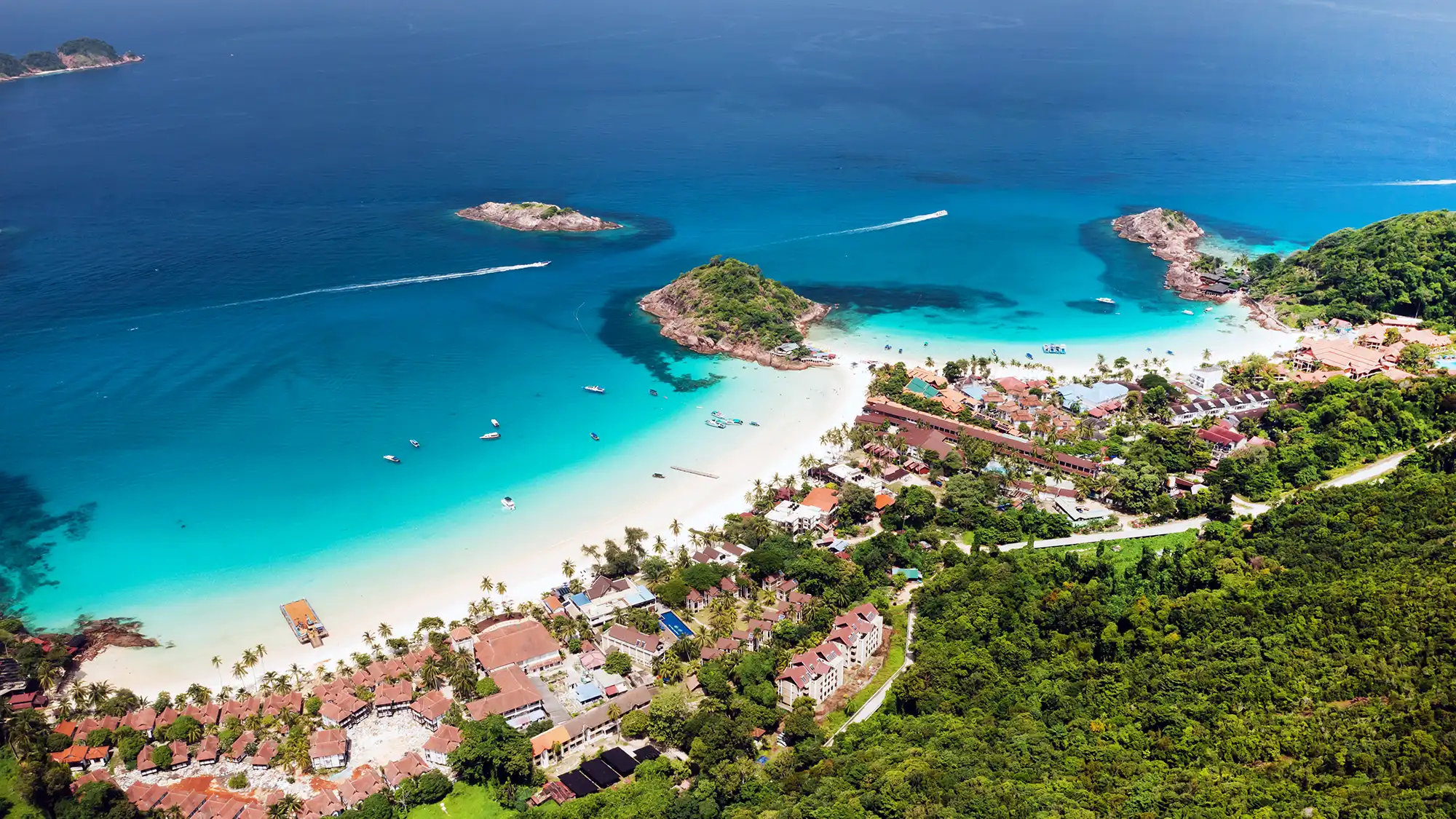 Malaysia travel guide featuring Redang Island beach and turquoise waters